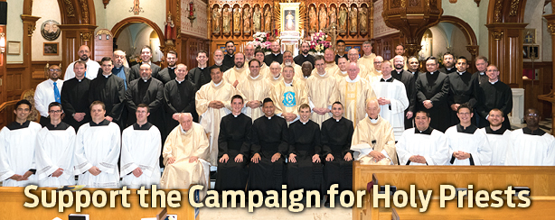These young men are buring with the desire to become holy priests. Support our Marian Seminarians Today!